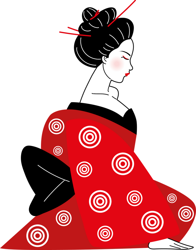 geisha in traditional dress